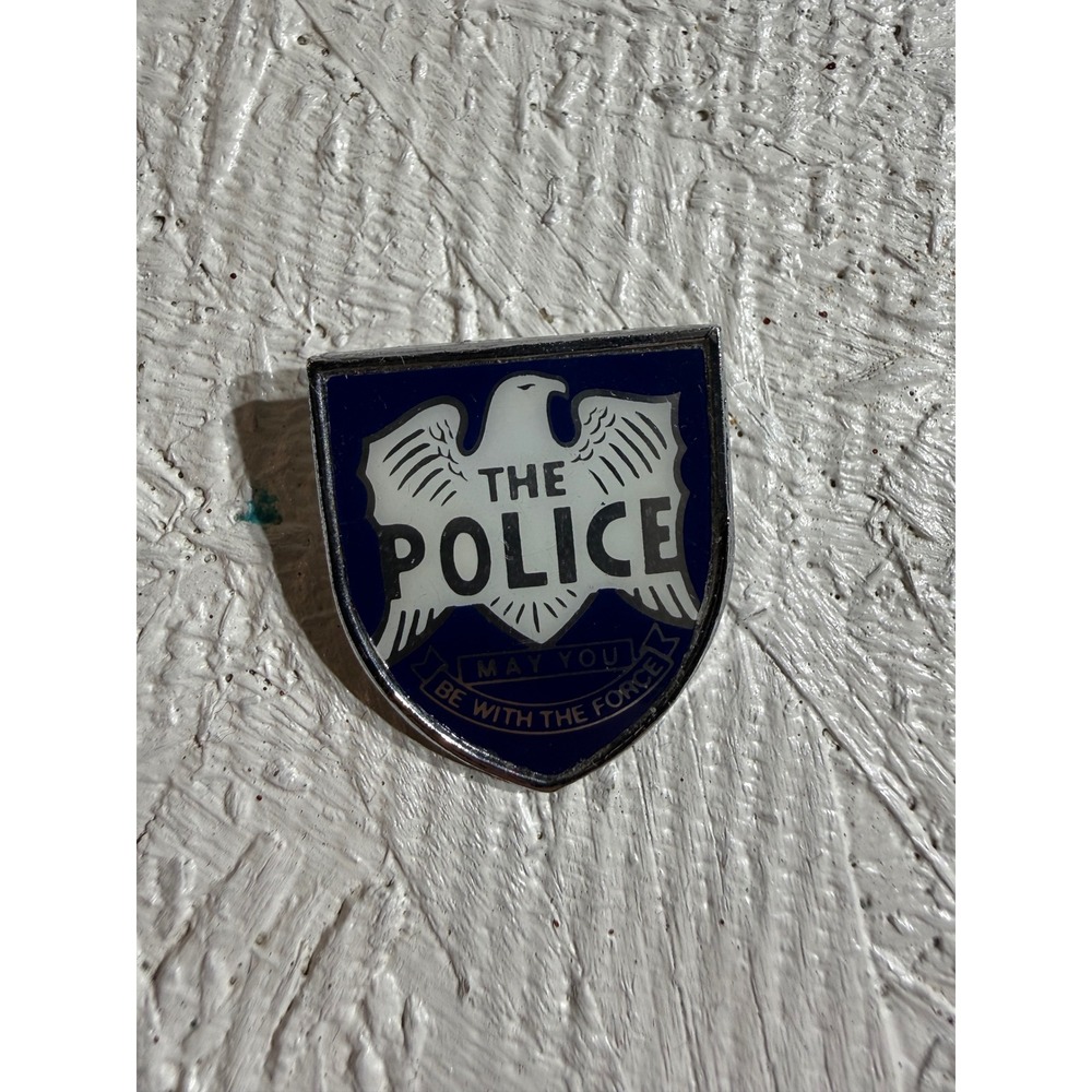 The Police Metal Pin – OS Blue/White May You Be With The‎ Force Eagle Shield